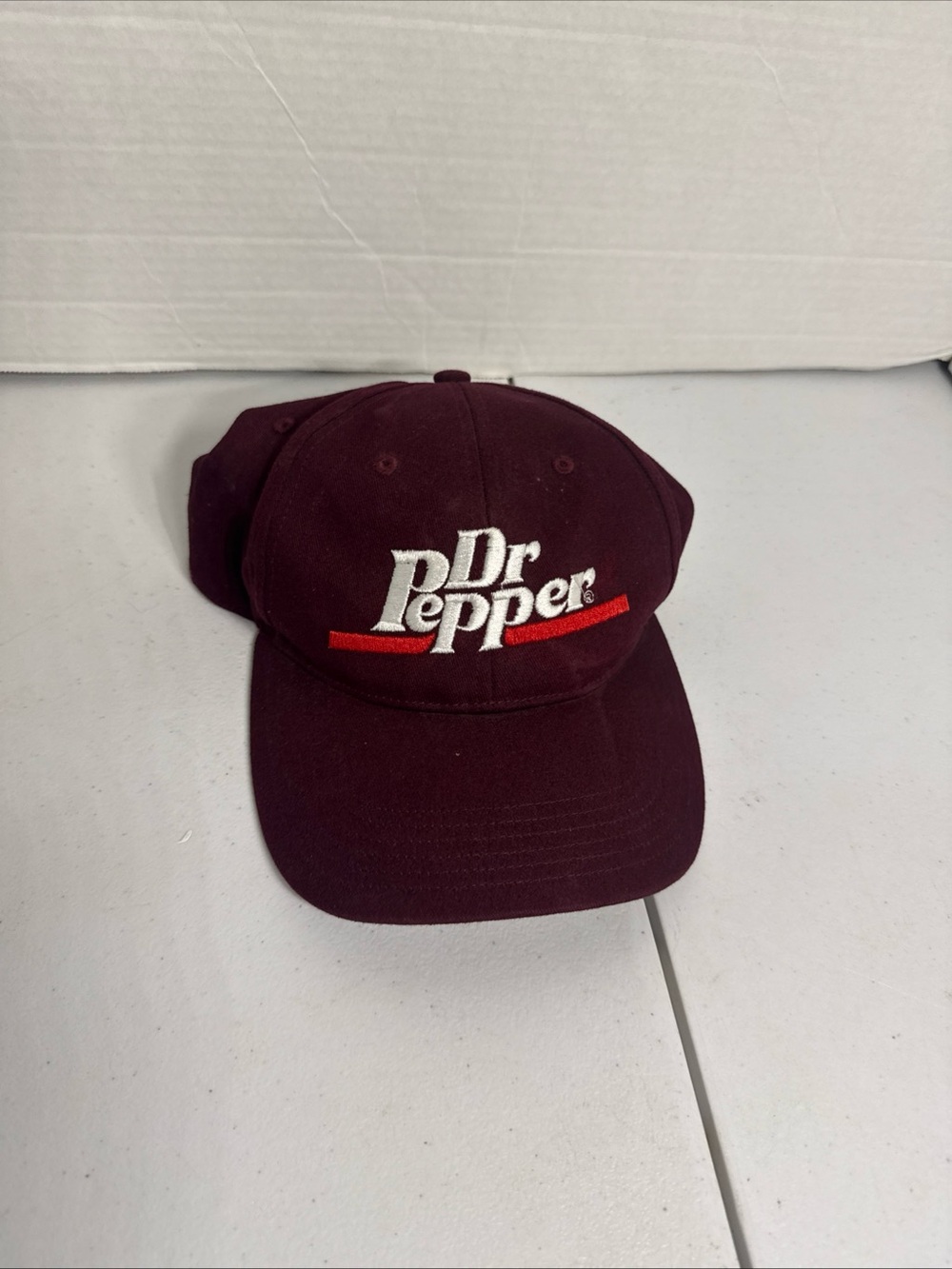 Maroon Sr Pepper Logo Baseball Cap